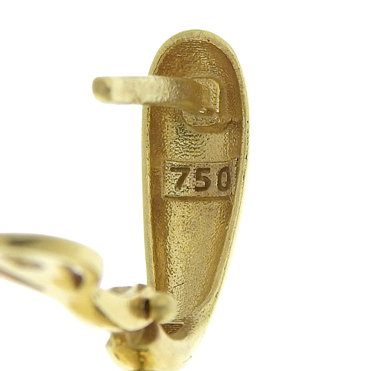 Chain Earrings, Yellow Gold K18YG, 6.6g