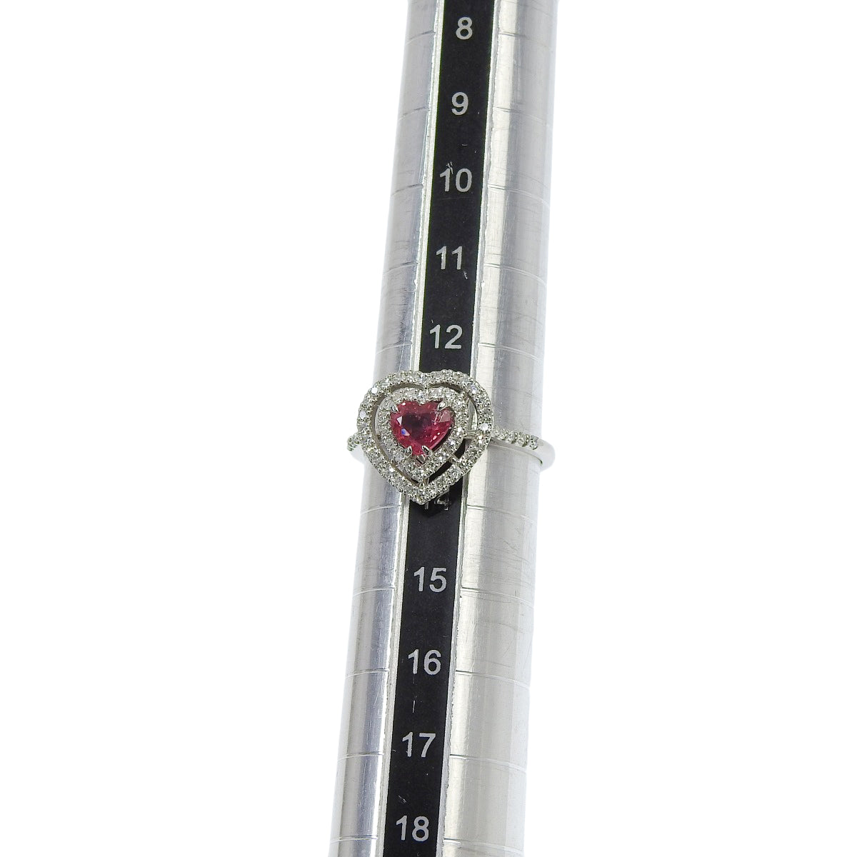 ハートルビーリング R0.84/D0.34 プラチナ Pt900 3.7g