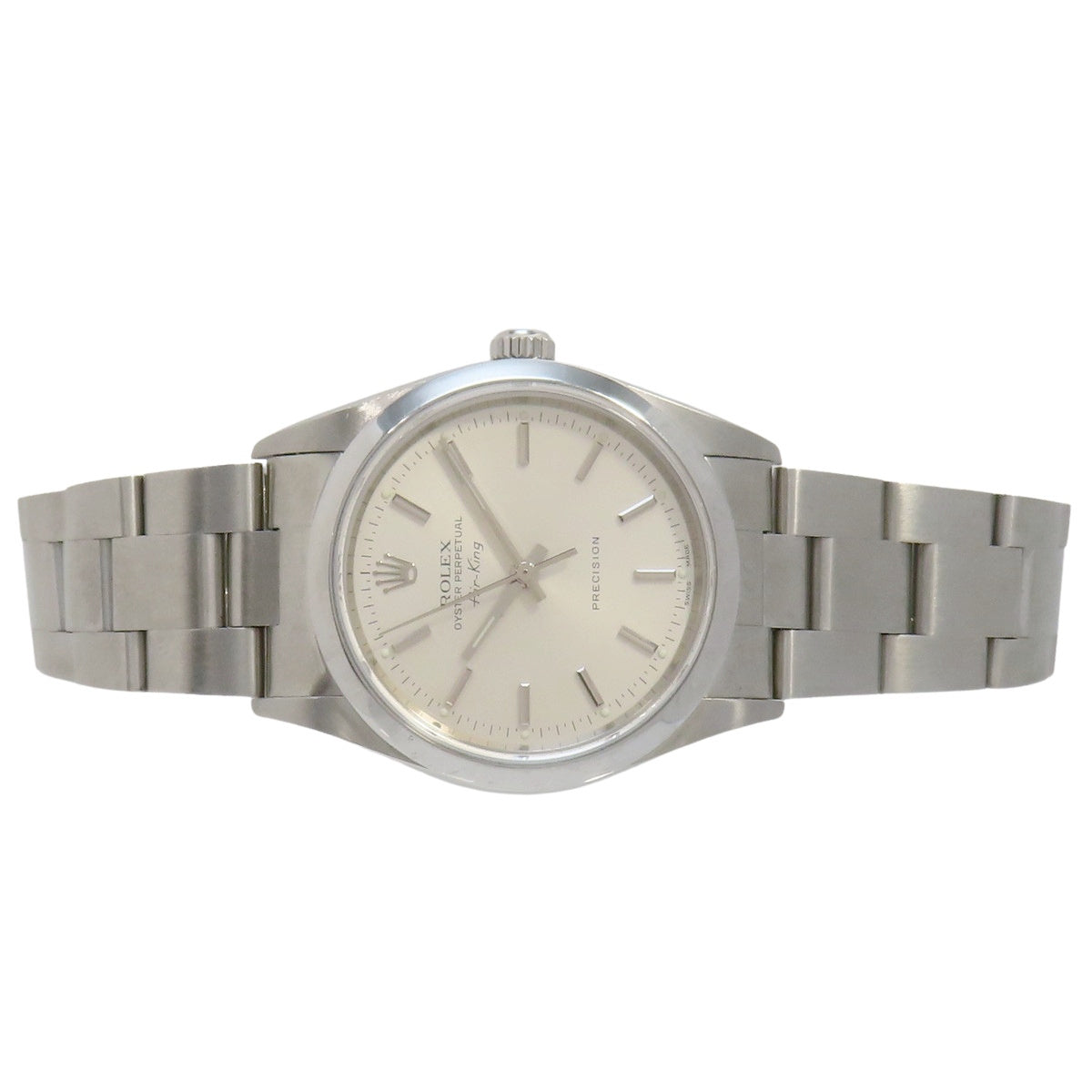 空中霸王14000米SS Y字头银色自动男士腕表