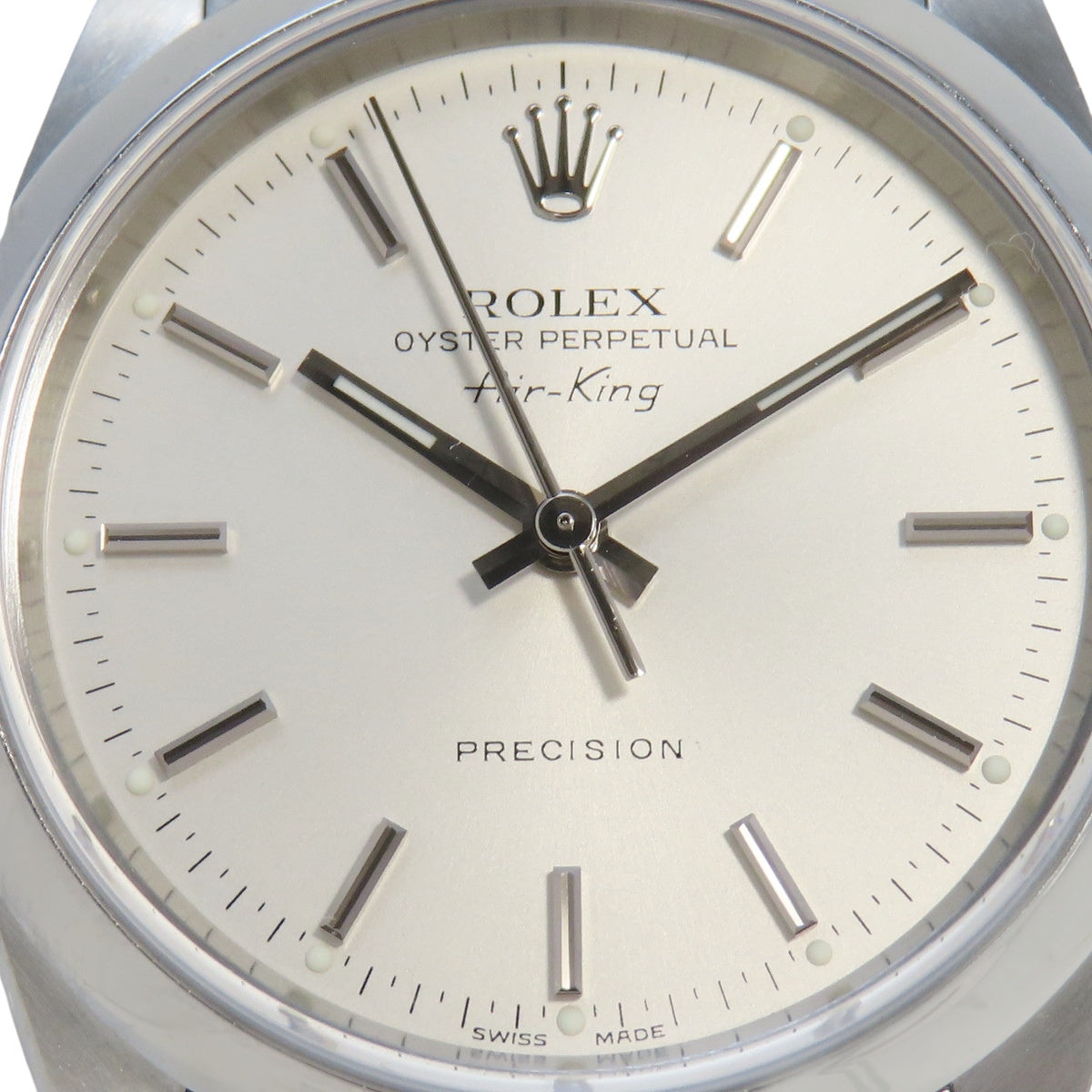 空中霸王14000米SS Y字头银色自动男士腕表