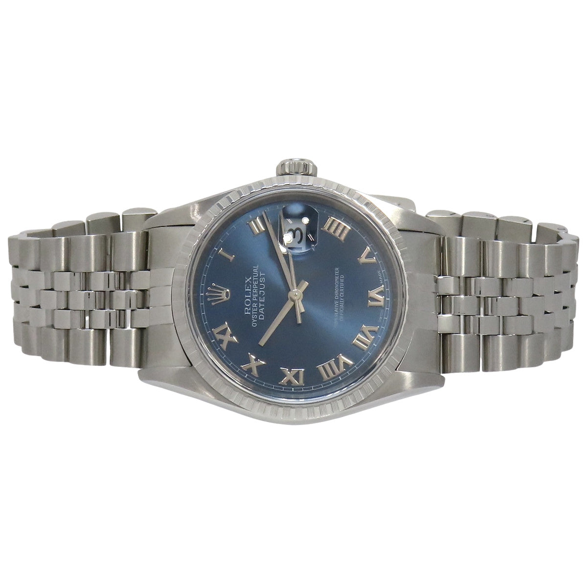 Datejust 16220 SS A-number 蓝色自动男士腕表