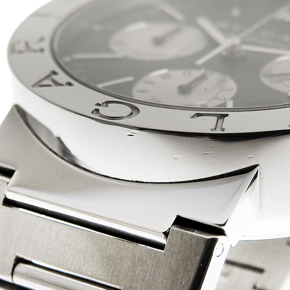 ブルガリブルガリ クロノグラフ BB38SSCH SS ブラック 自動巻き メンズ