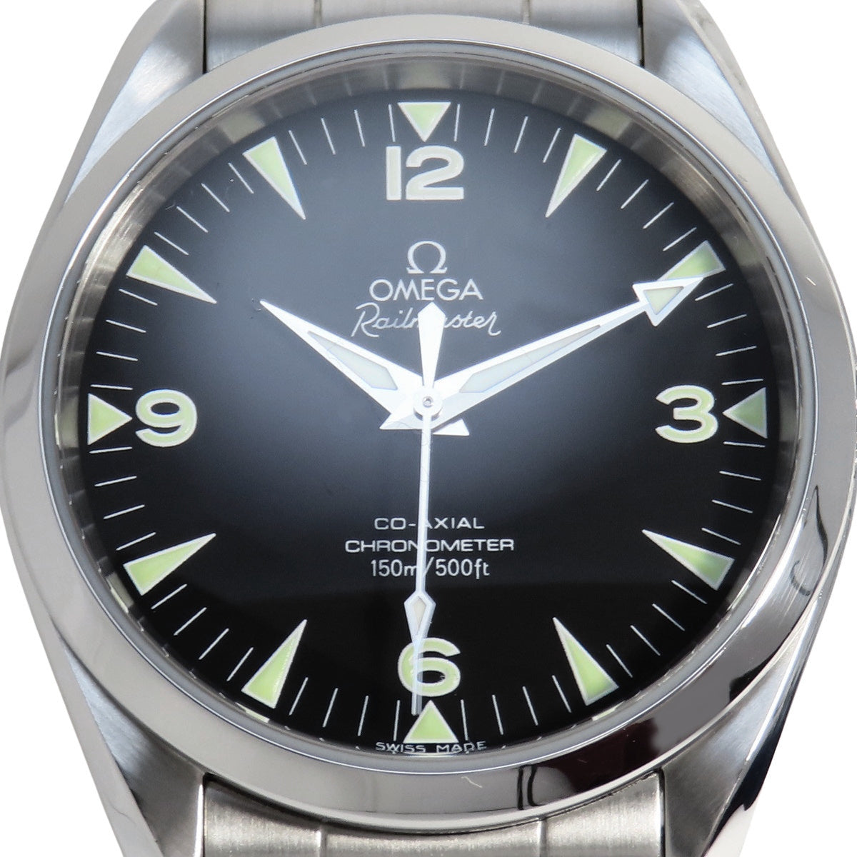 シーマスター アクアテラ レイルマスター 2503.52 SS ブラック 自動巻き メンズ