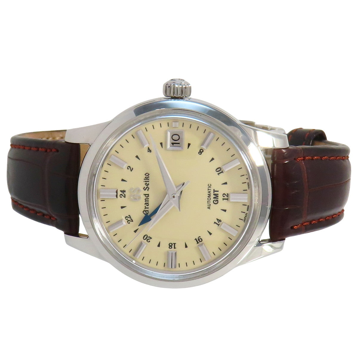 エレガンスコレクション SBGM221 SS/革 アイボリー 自動巻き メンズ