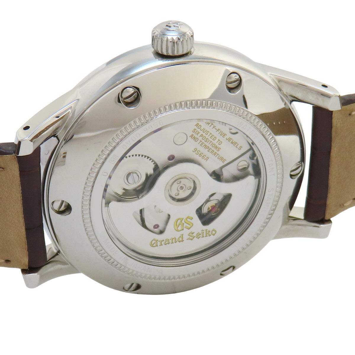 Elegance Collection SBGM221 SS/Leather Ivory Automatic Men's Watch