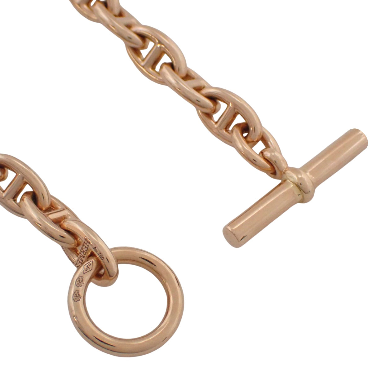 シェーヌダンクルTPM ネックレス ピンクゴールド K18PG 62コマ