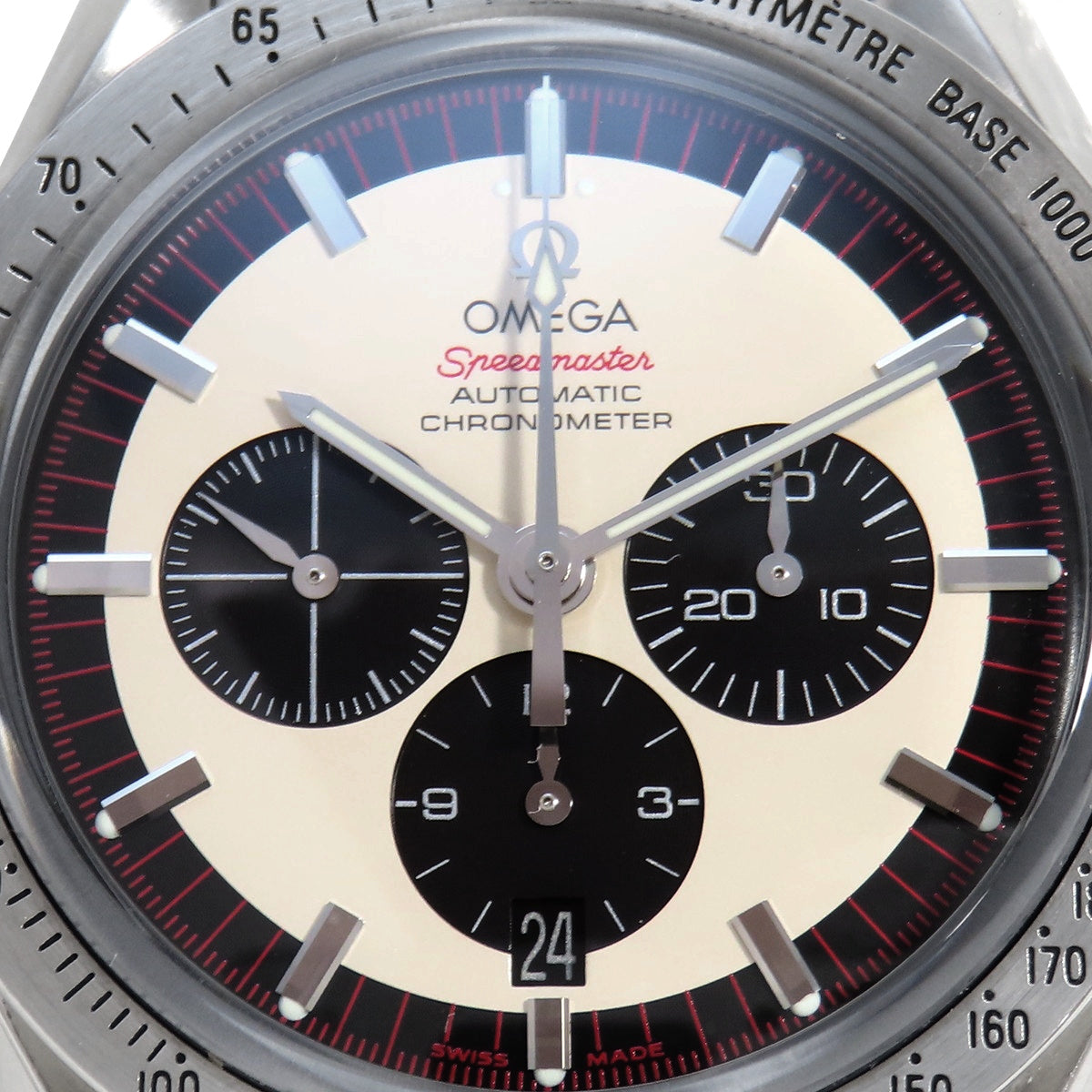 スピードマスター シューマッハレジェンド 世界6000本限定 3559.32.00 SS ベージュ 自動巻き メンズ