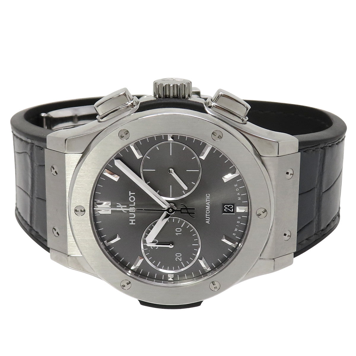 クラシック・フュージョン 521.NX.7071.RX TI/革/ラバー グレー 自動巻き メンズ