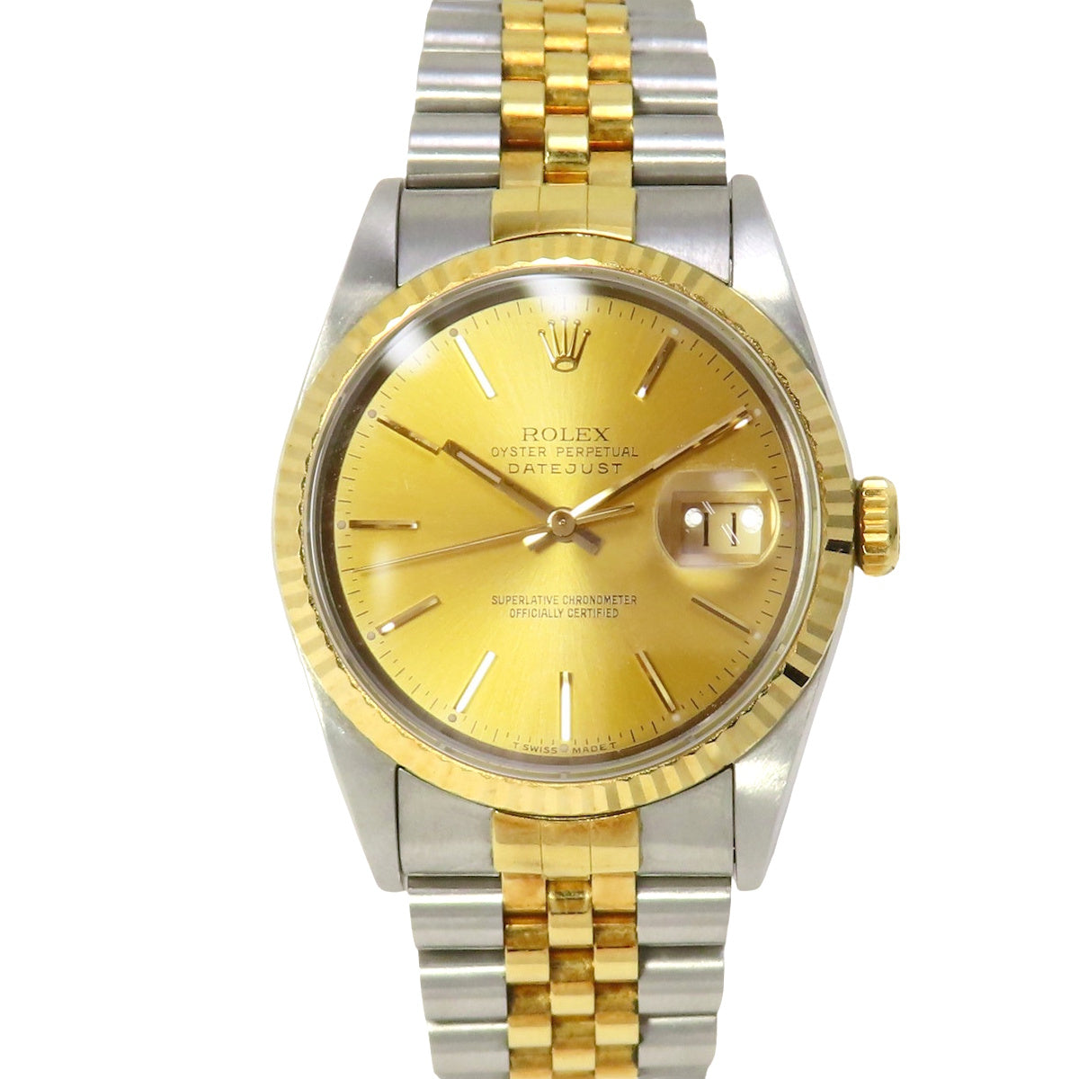 デイトジャスト 16233 S番 シャンパン 自動巻き メンズ