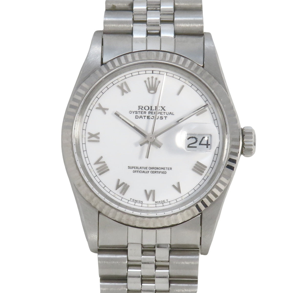 Datejust 16014 白金/不锈钢 R 编号自动男士腕表