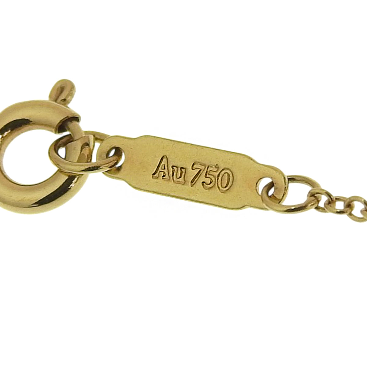 オープン サークル ペンダント ダイヤモンド イエローゴールド K18YG 2.0g アクセサリー ジュエリー