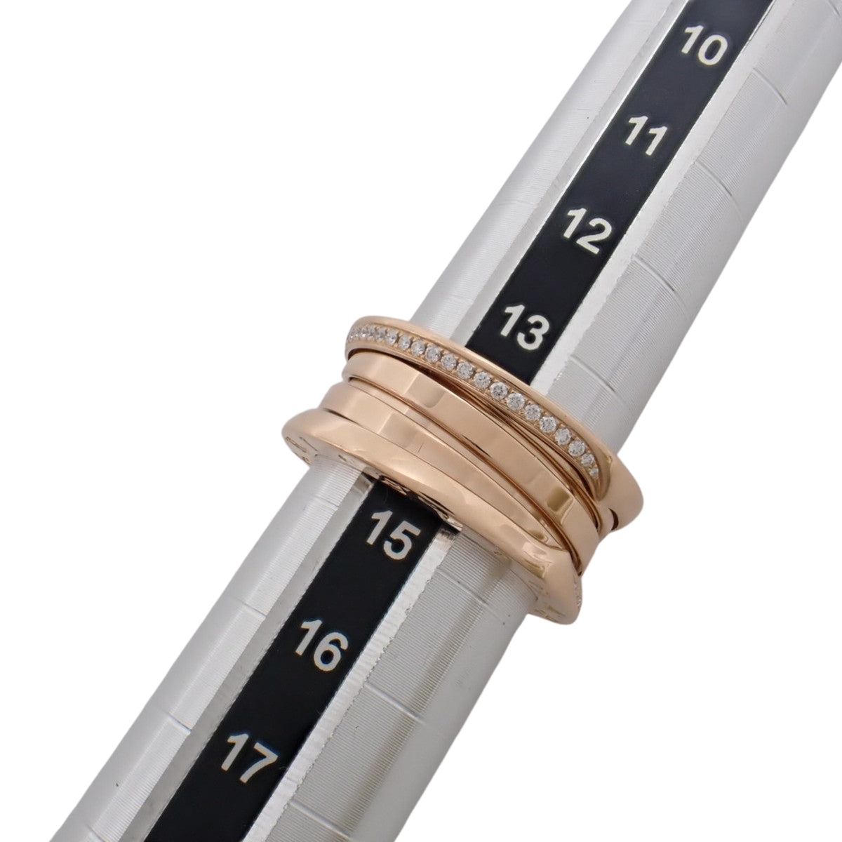 B.zero1 Diamond Ring in Pink Gold, 18K Gold, 11.6g