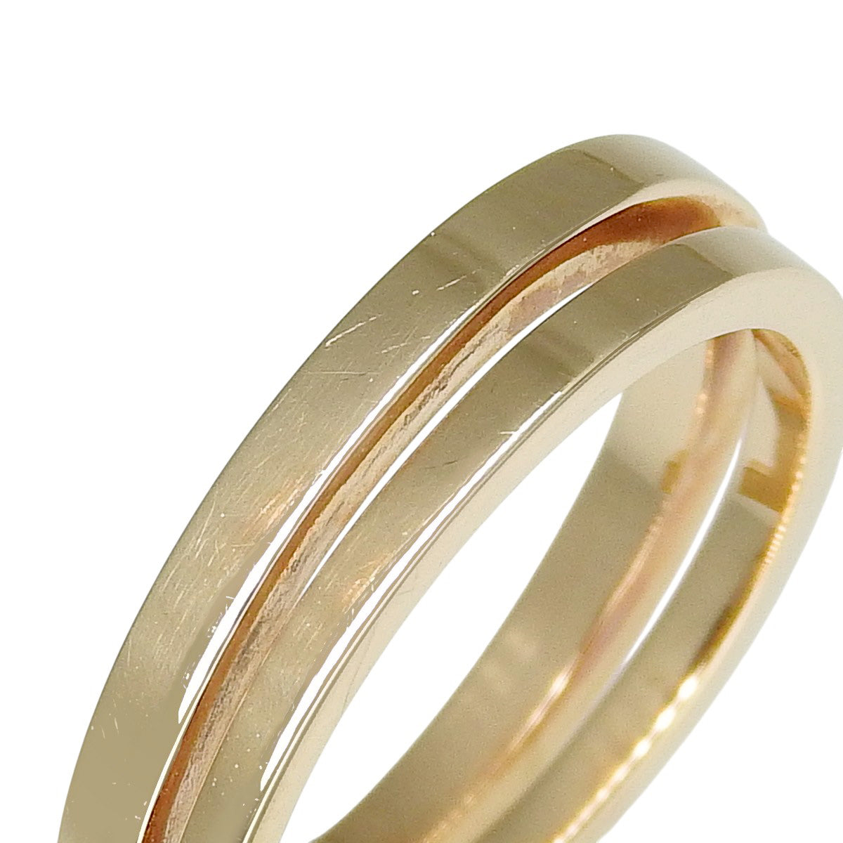 スクエア ラップ リング ダイヤモンド ピンクゴールド K18PG 8.1g