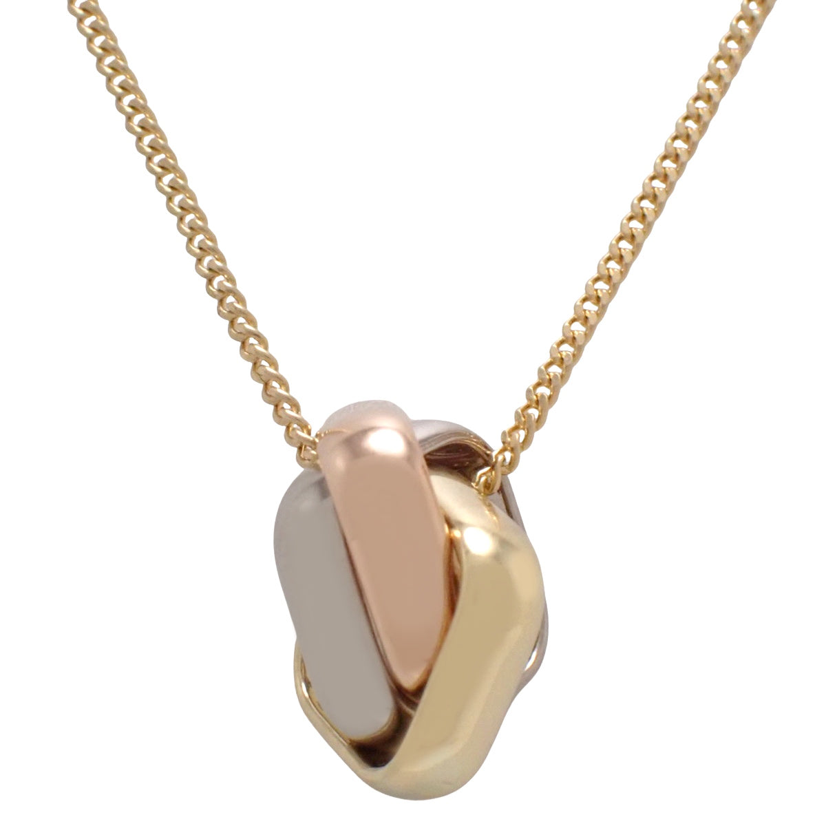 トリニティ クッション ペンダント イエローゴールド K18YG ピンクゴールド K18PG ホワイトゴールド K18WG 10.4g