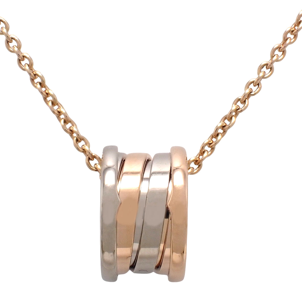 ビー・ゼロワン ネックレス パーフェクトミステイク K18PG WG 13.1g