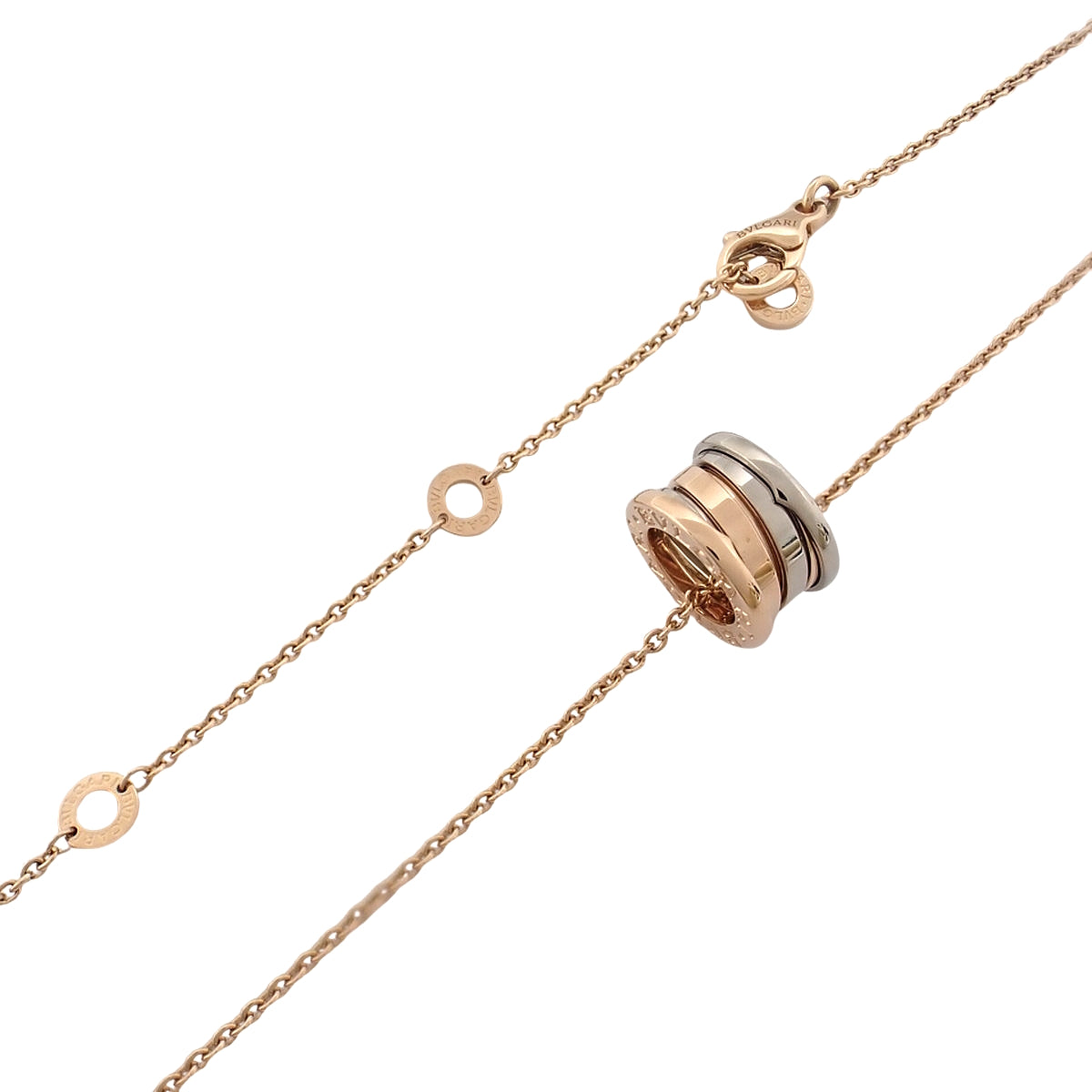 ビー・ゼロワン ネックレス パーフェクトミステイク K18PG WG 13.1g