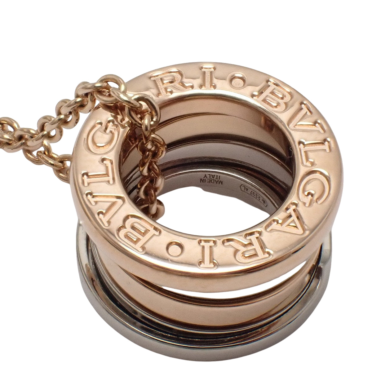 ビー・ゼロワン ネックレス パーフェクトミステイク K18PG WG 13.1g