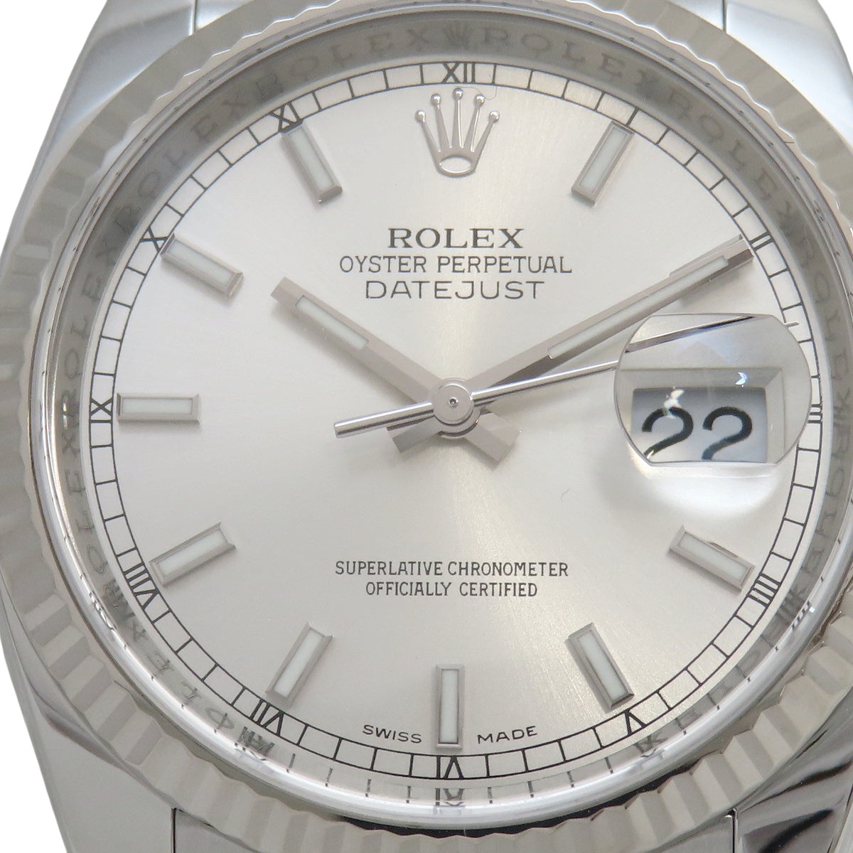 Datejust 116234 白金/精钢 G 字头银色自动男士腕表