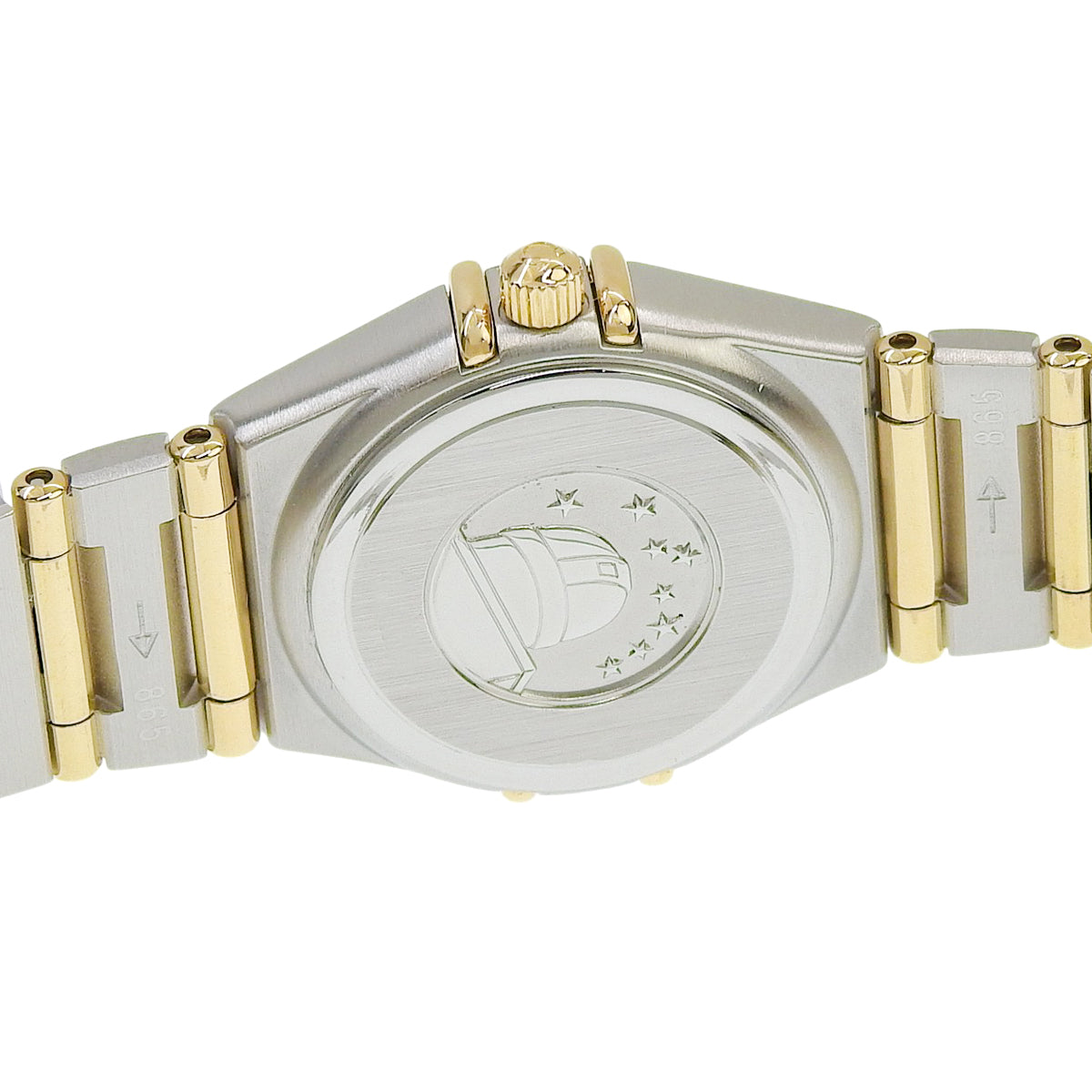 星座系列 迷你型 1267.75 18K黄金/精钢 白色贝母表盘 钻石表圈/时标 石英 女士腕表