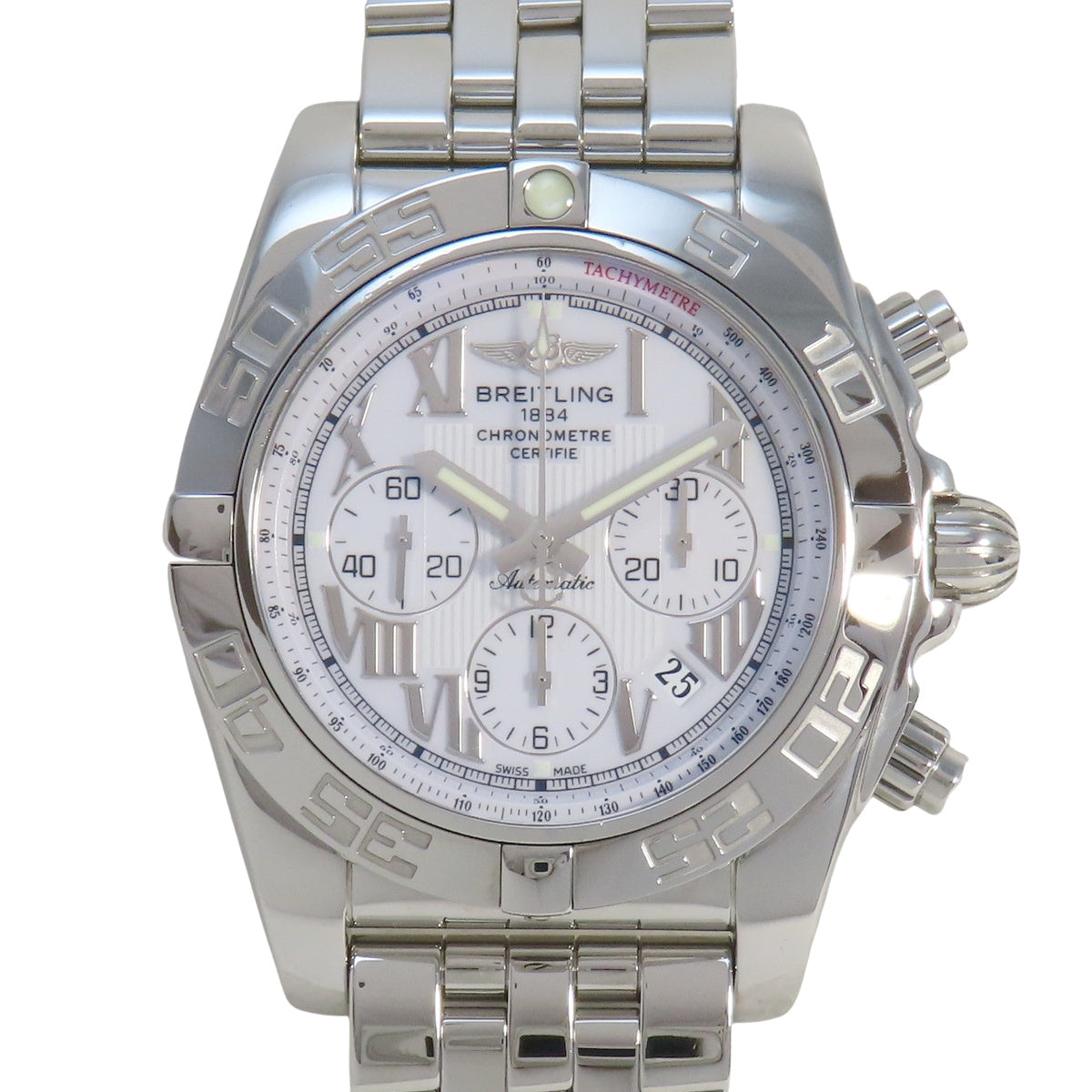 クロノマット44 A011A90PA SS ホワイト 自動巻き メンズ