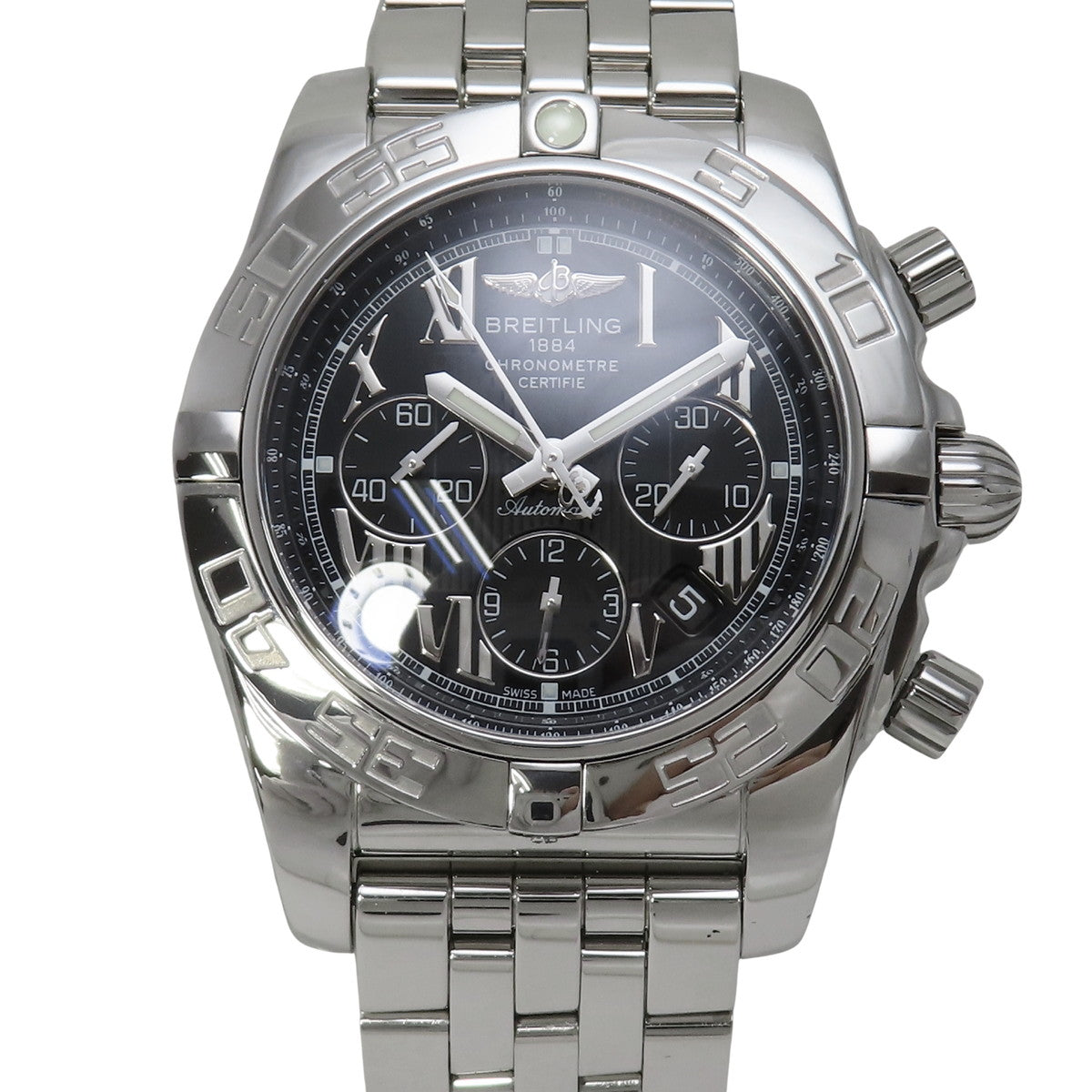 クロノマット44 A011B56PA SS ブラック 自動巻き メンズ