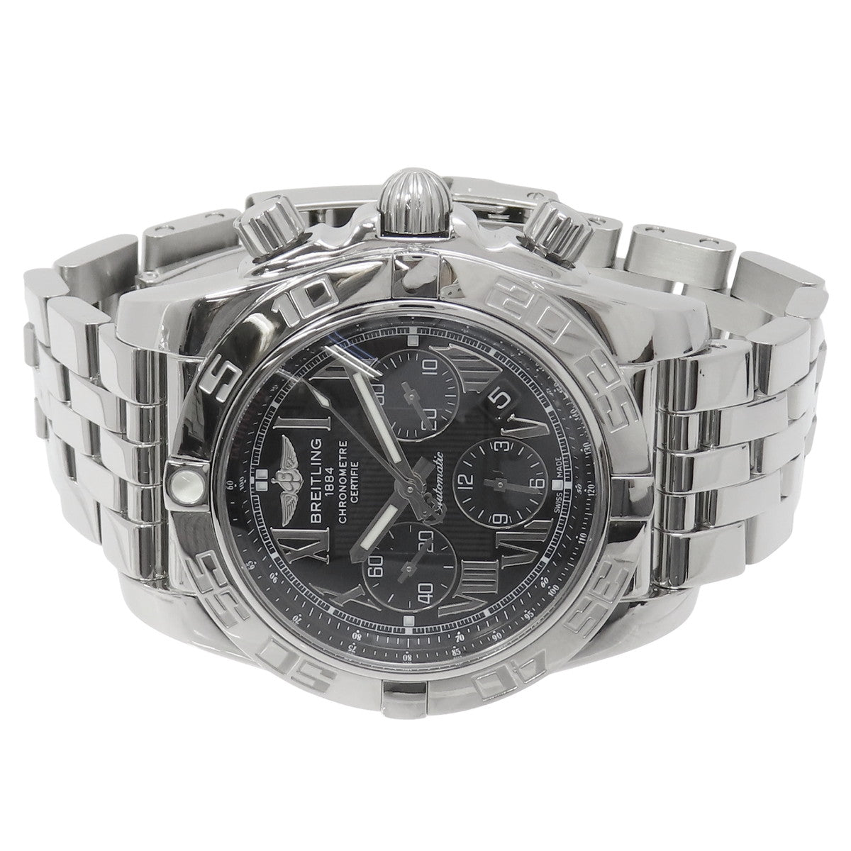 クロノマット44 A011B56PA SS ブラック 自動巻き メンズ