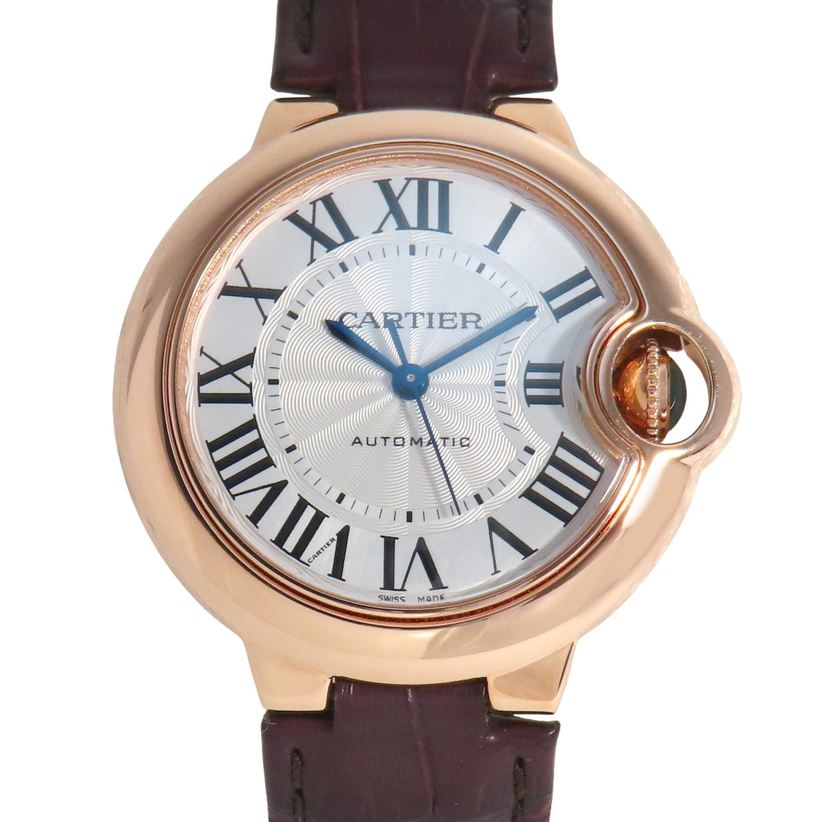バロンブルー33ｍｍ W6920097 PG/革 シルバー 自動巻き レディース