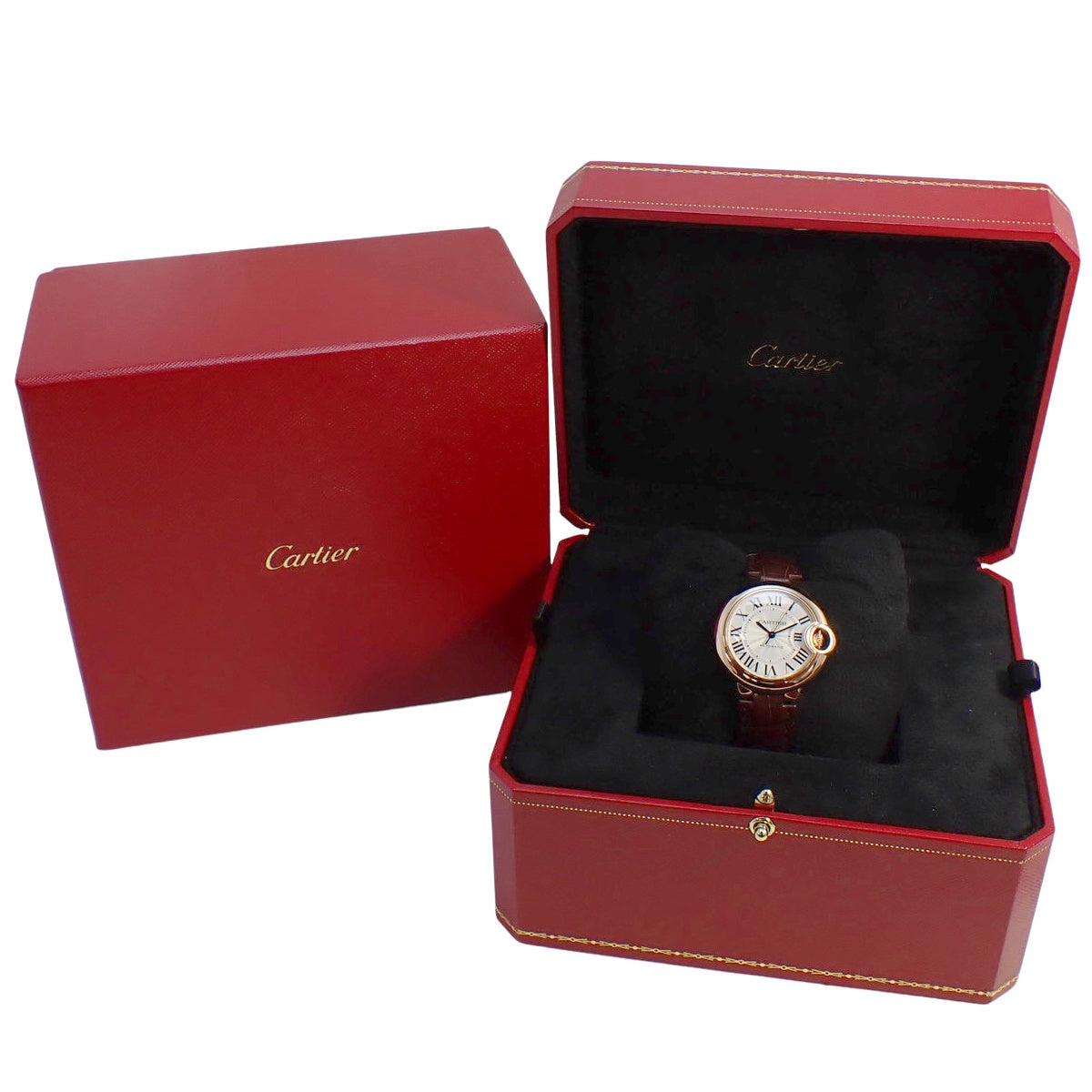 バロンブルー33ｍｍ W6920097 PG/革 シルバー 自動巻き レディース