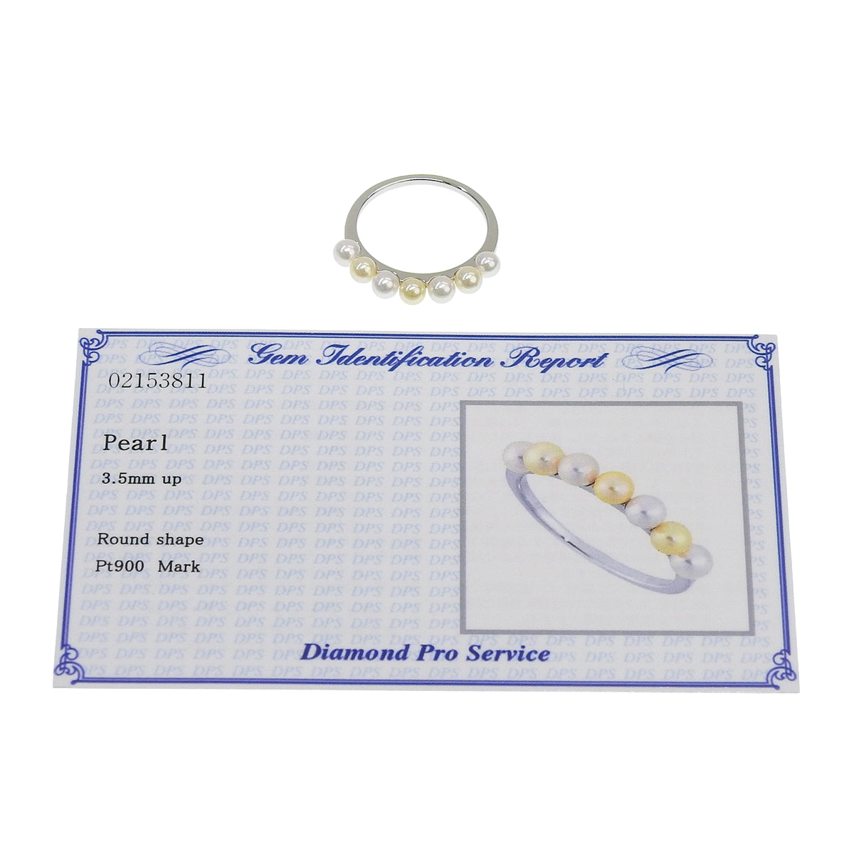 アコヤパールリング プラチナ Pt900 2.3g