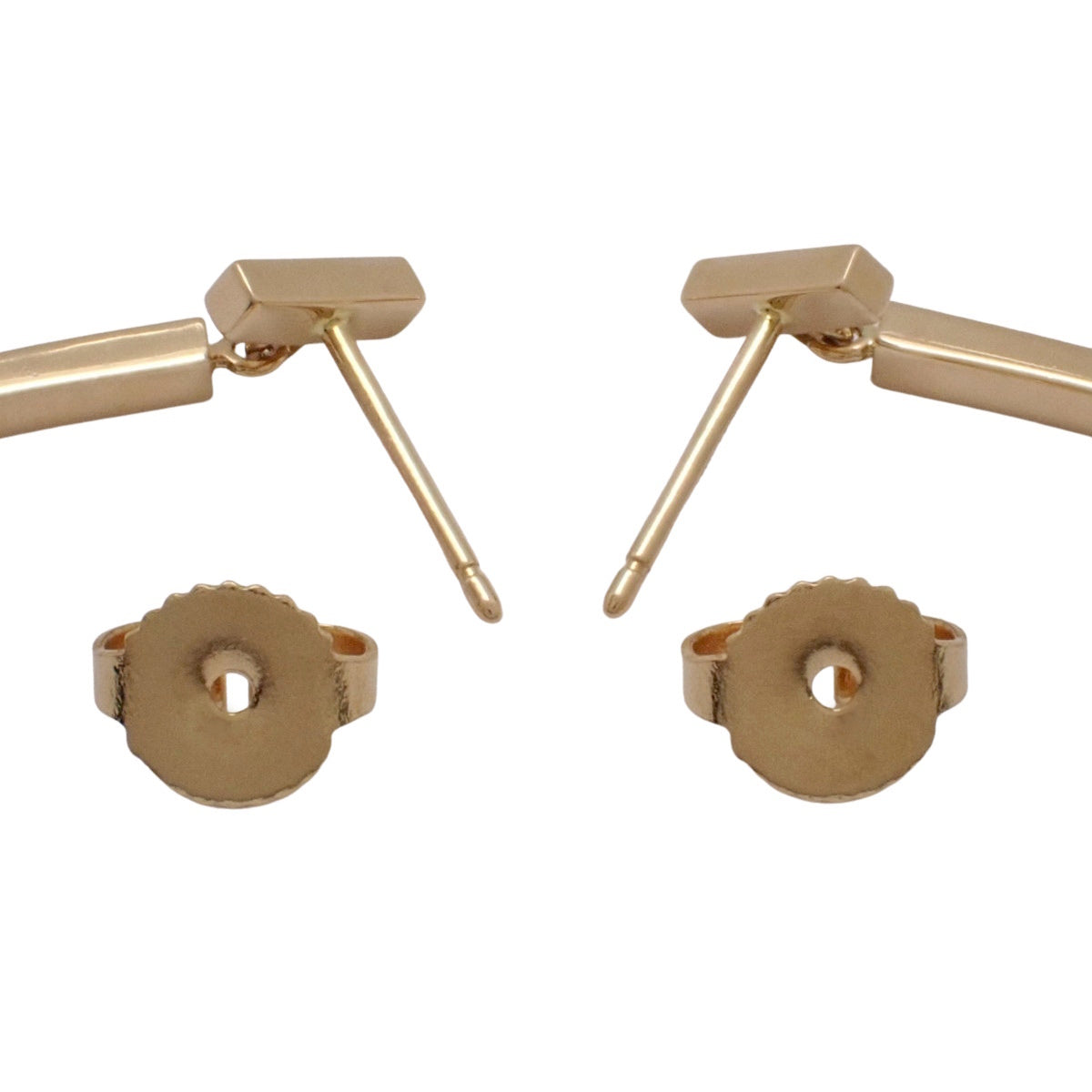 Tiffany T Bar Earrings with Diamonds in Pink Gold, 18K PG, 3.9g