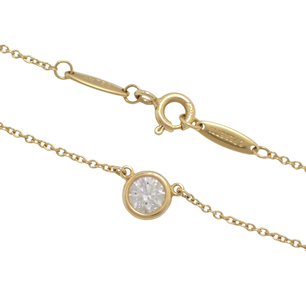 バイザヤード シングル ダイヤモンド ペンダント D0.33 K18YG 2.0g 1PD