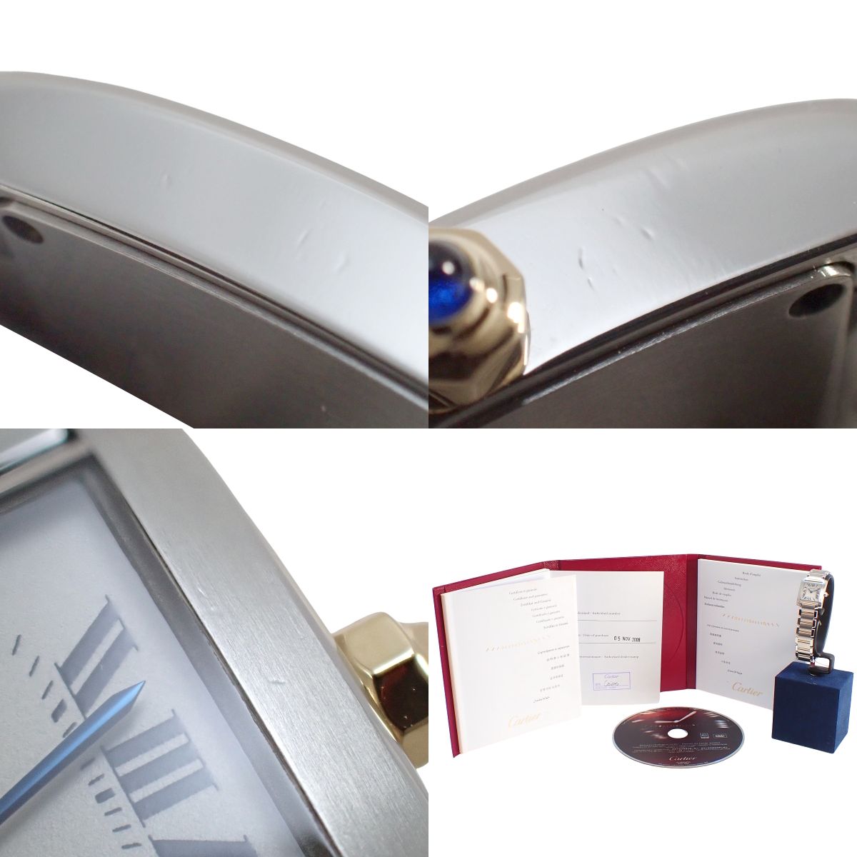 タンク フランセーズ SM W510007Q4 YG/SS アイボリー クオーツ レディース