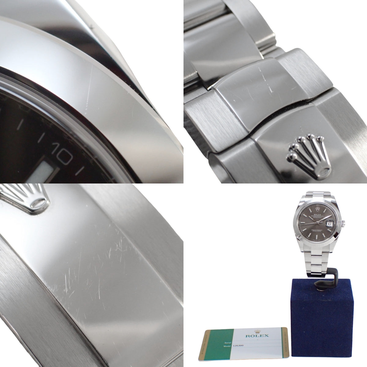 Datejust 41 126300 SS Random Number Slate Automatic Men's