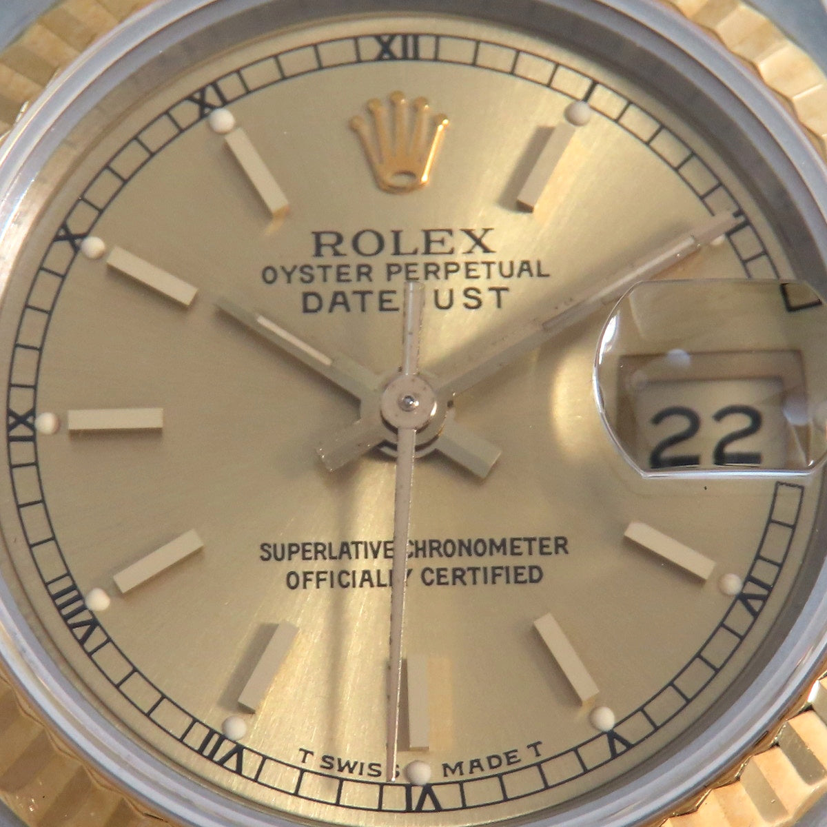 Datejust 69173 YG/SS L 序列号香槟金自动女表