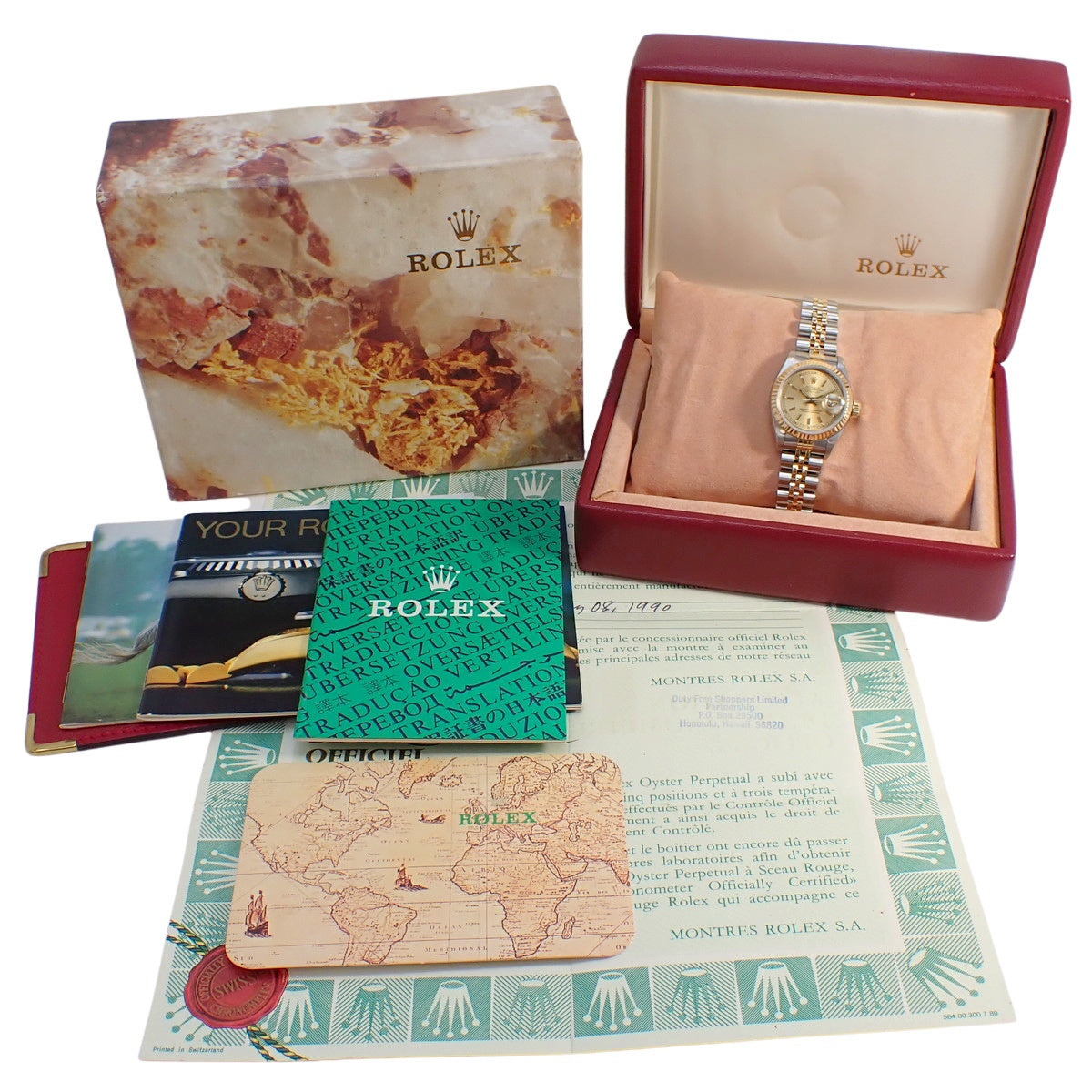 Datejust 69173 YG/SS L 序列号香槟金自动女表