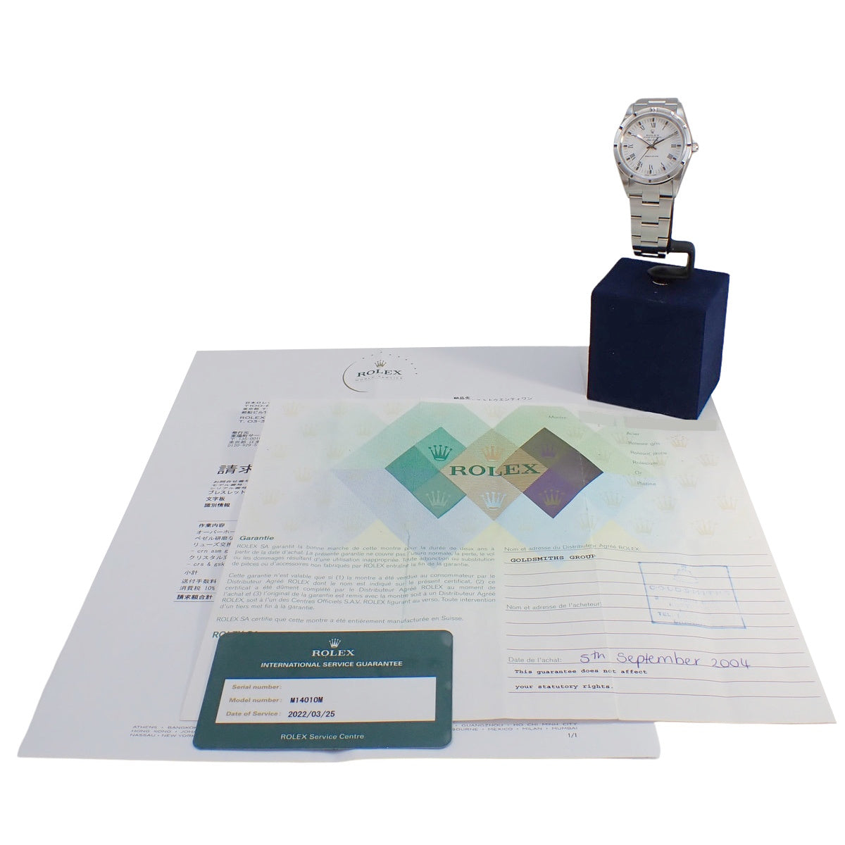 空中霸王14010M SS F字头白色自动男士腕表