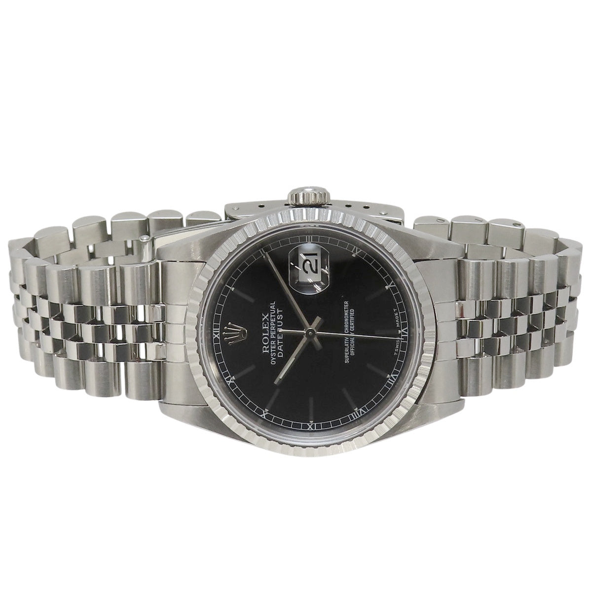 Datejust 16220 SS S 序列号黑色自动男士腕表