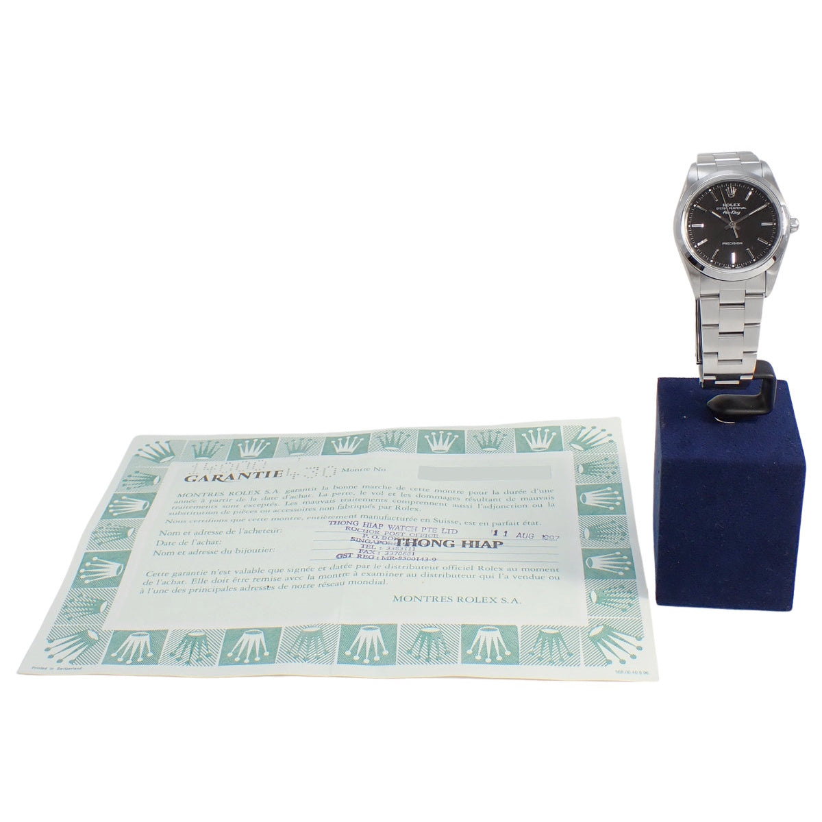 Air-King 14000 SS T-serial Black Automatic Men's Watch