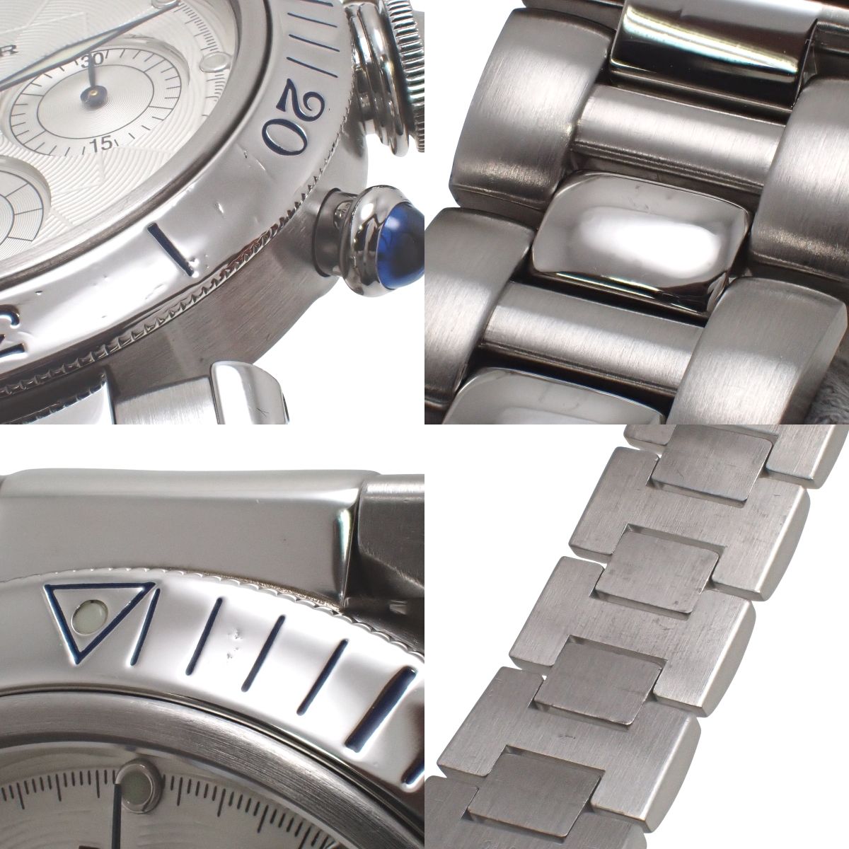 パシャ38 クロノグラフ W31030H3 SS シルバー 自動巻き メンズ