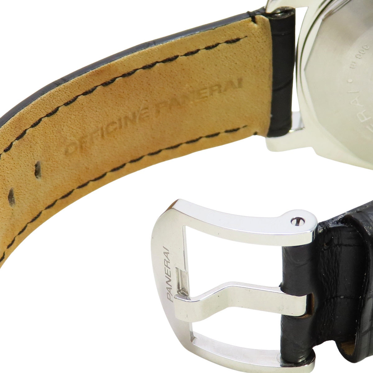 ルミノール パワーリザーブ PAM00090 SS/レザー ブラック 自動巻き メンズ