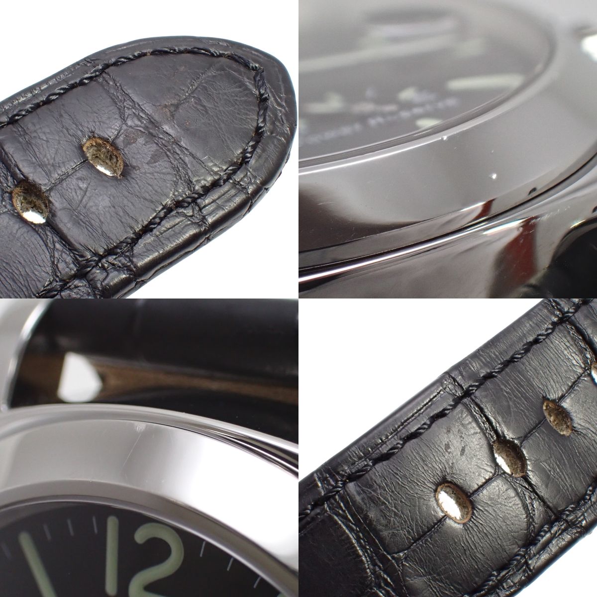 ルミノール パワーリザーブ PAM00090 SS/レザー ブラック 自動巻き メンズ