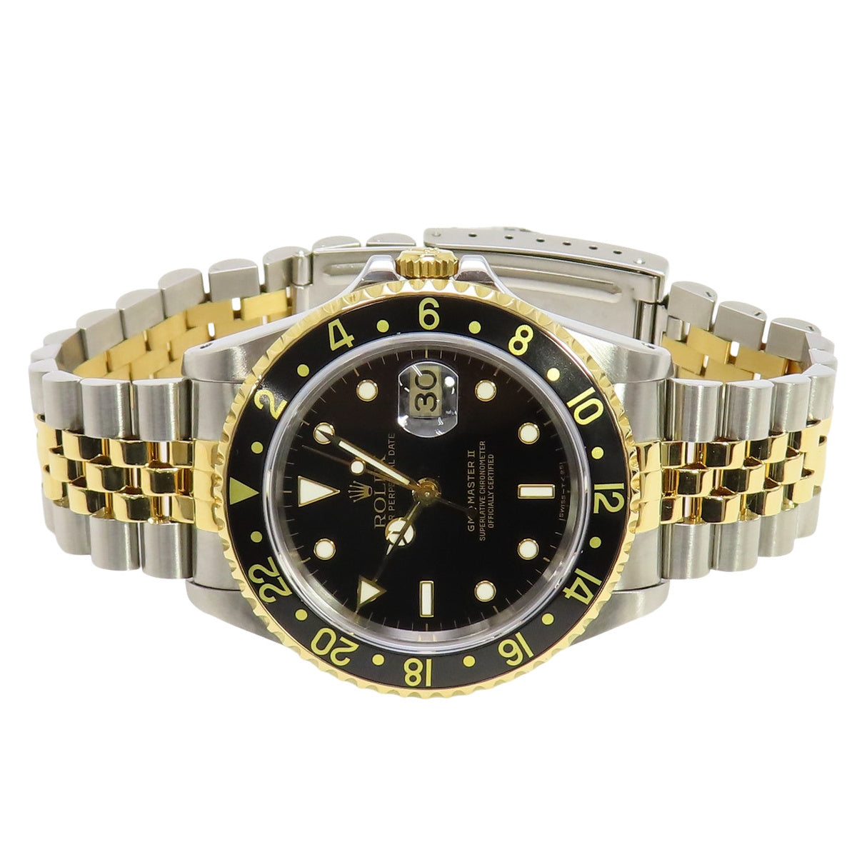 GMT-Master II 16713 YG/SS S-serial Black Automatic Men's