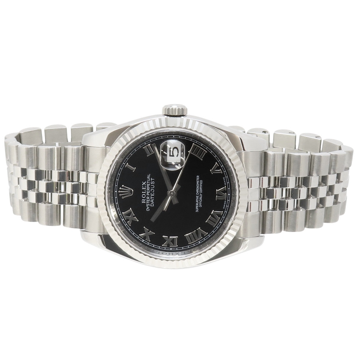 Datejust 116234 WG/SS Z字头黑色自动男士腕表