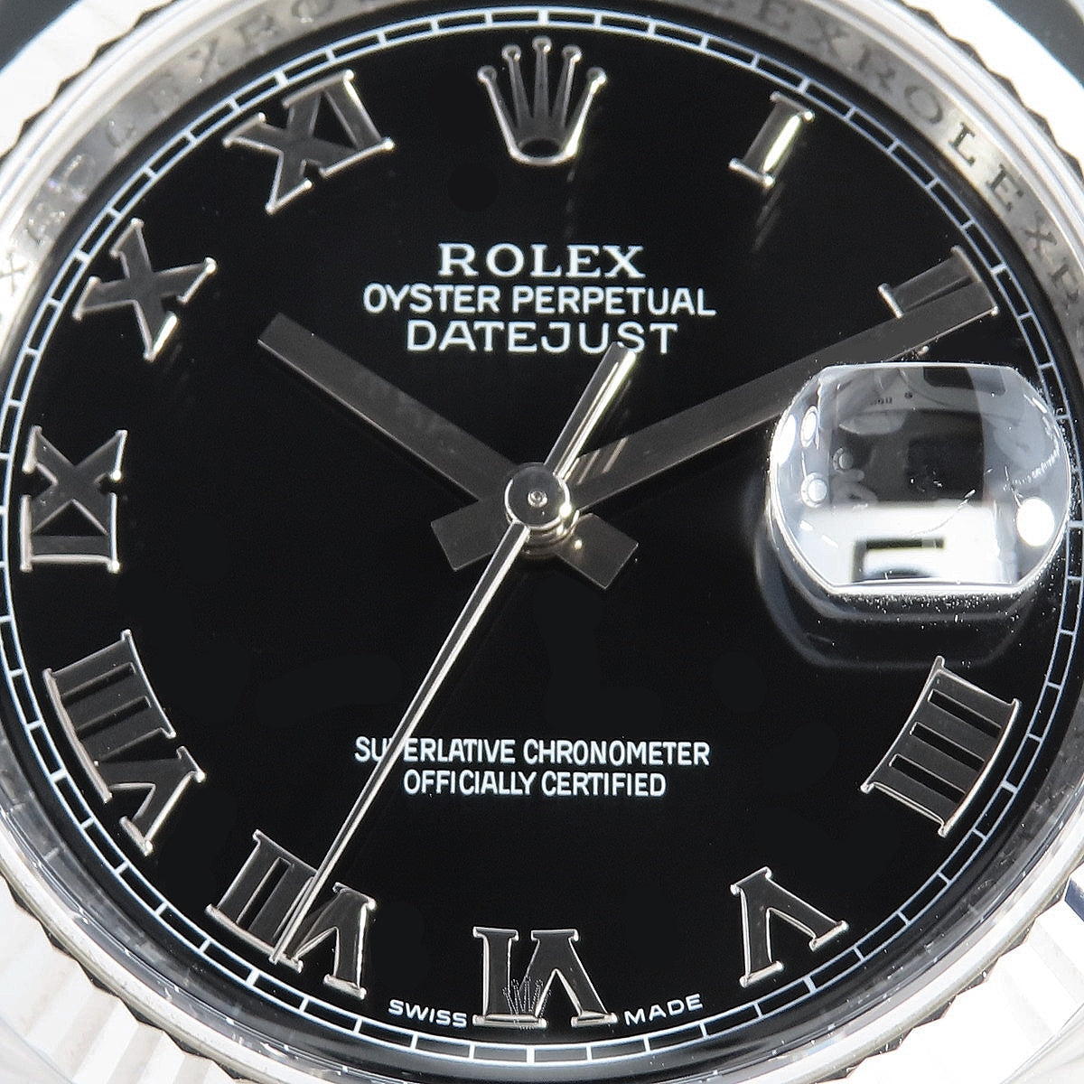 Datejust 116234 WG/SS Z字头黑色自动男士腕表