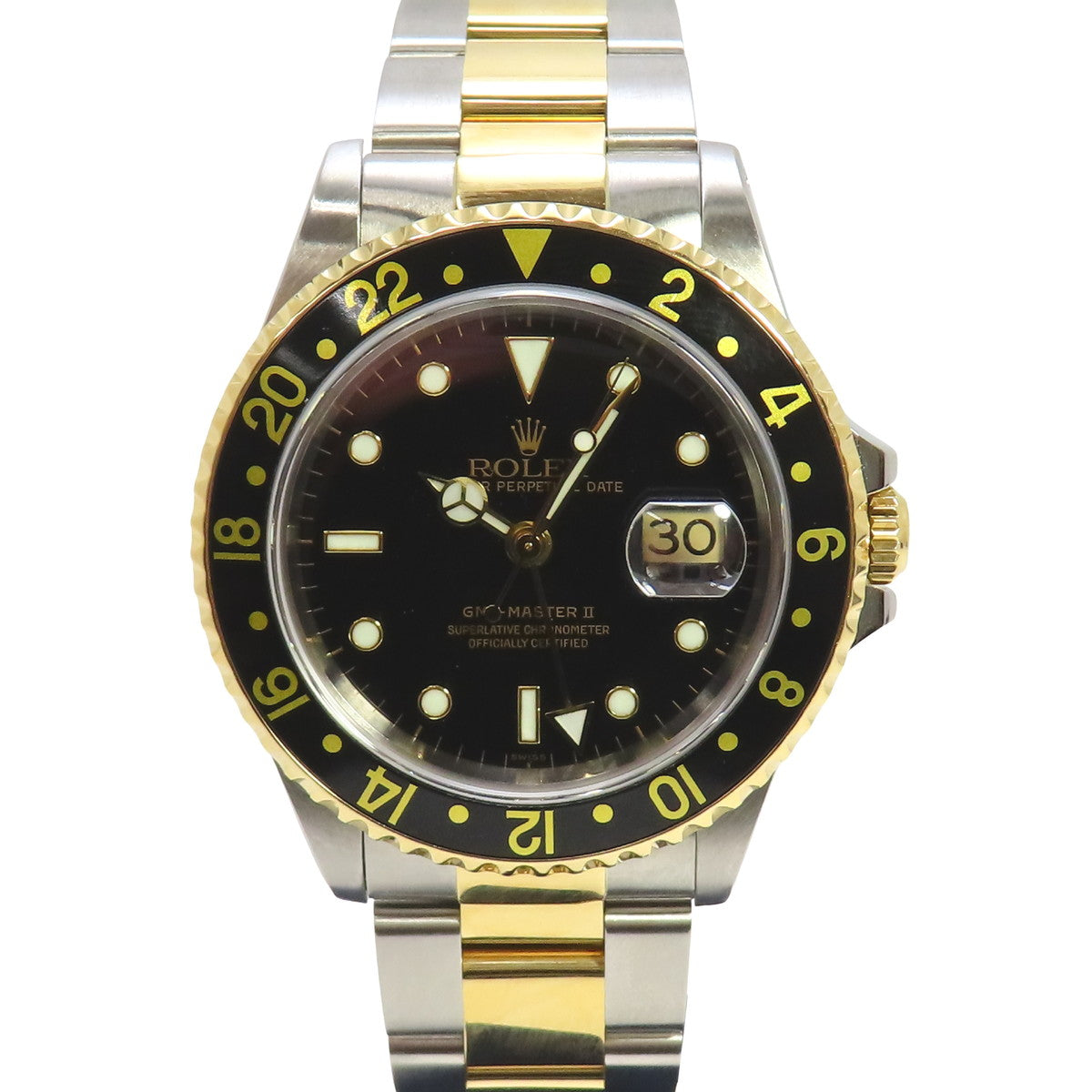 GMT-マスター2 16713 YG/SS A番 ブラック 自動巻き メンズ