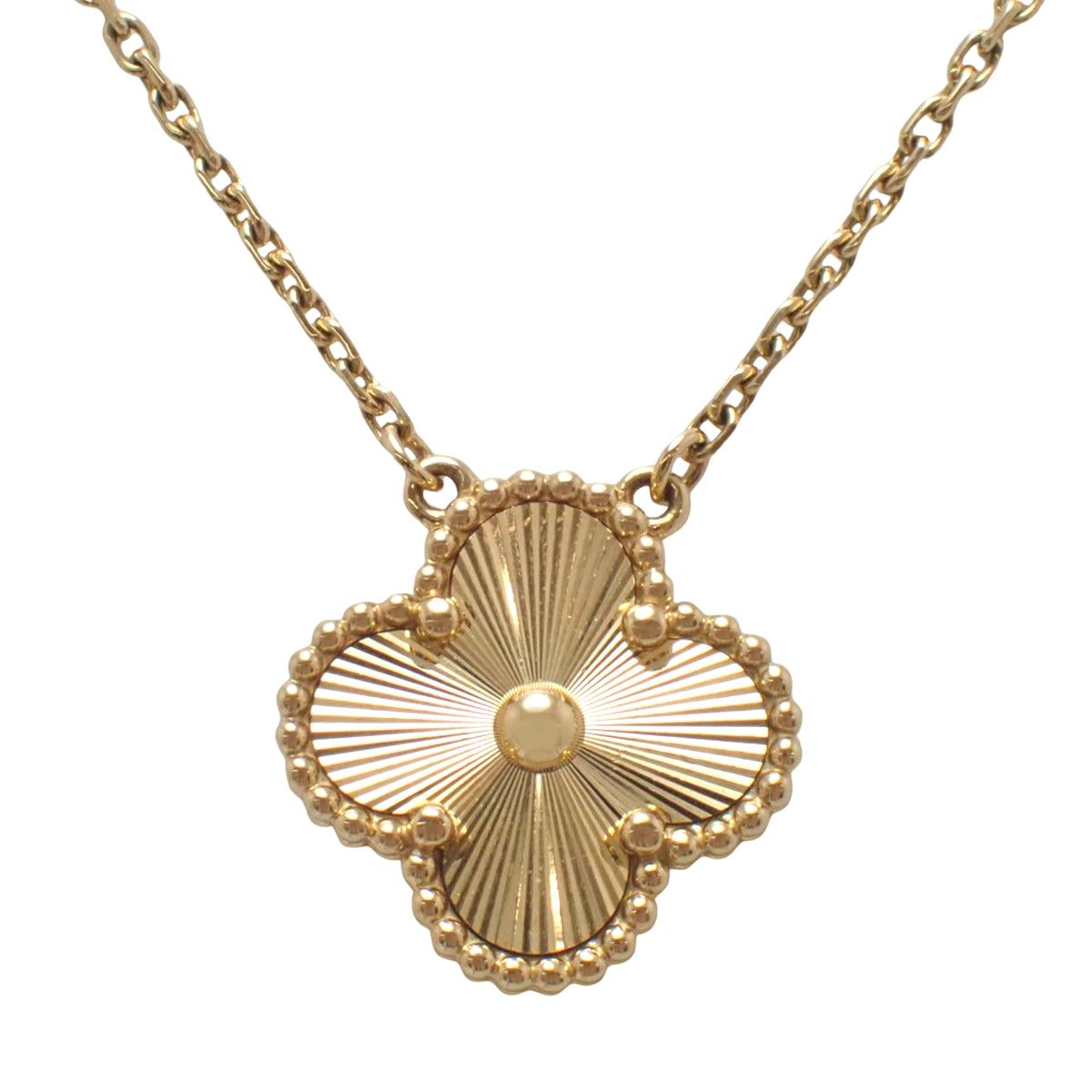 ヴィンテージ アルハンブラ ペンダント ギヨシェ イエローゴールド K18YG 6.5g