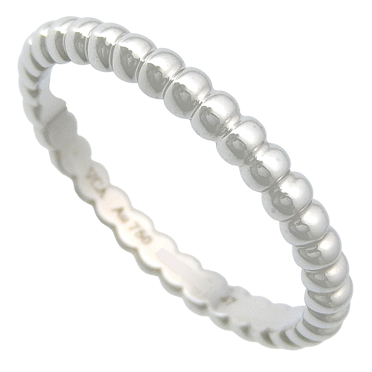 Perlée Small Model White Gold K18WG 47 1.9g