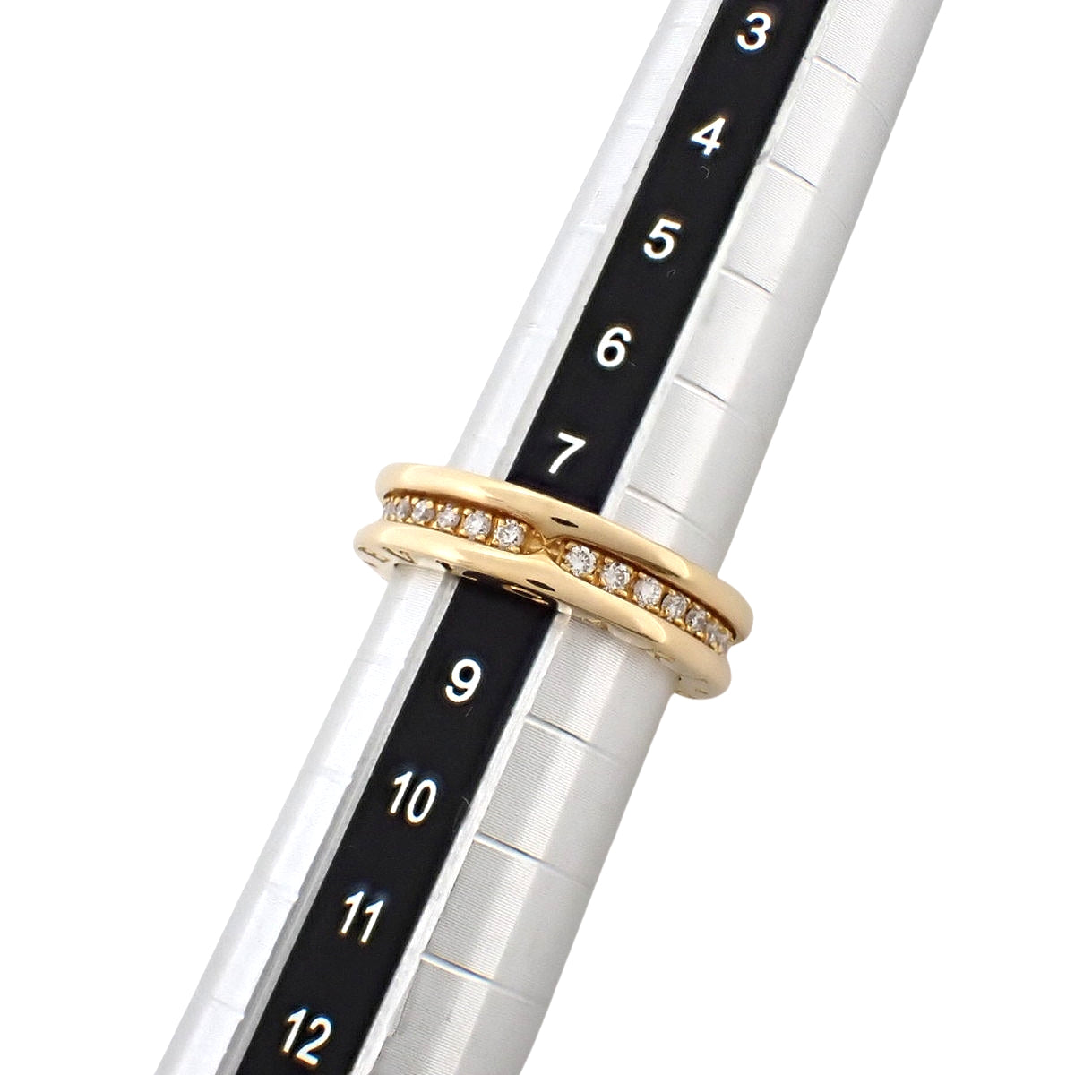 B.zero1 Diamond Ring, 18K Yellow Gold, 48mm, 6.2g