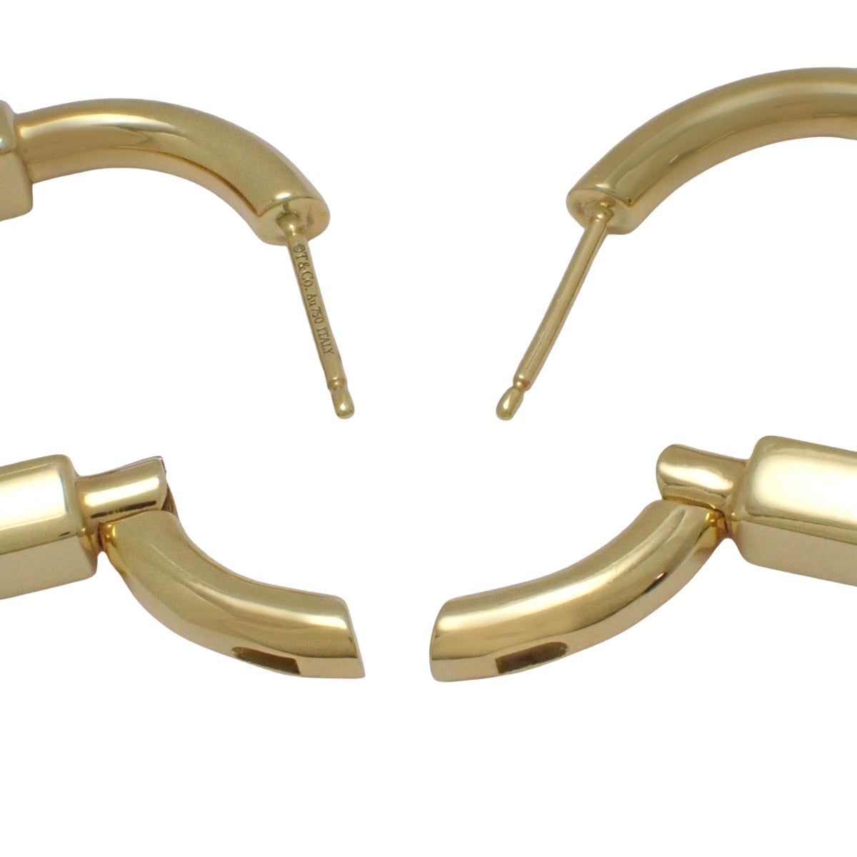 ティファニーロックピアス ミディアム イエローゴールド K18YG 16.0g