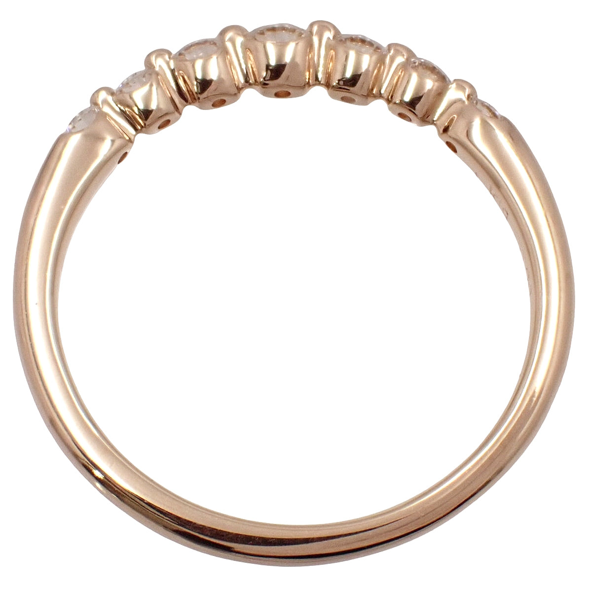 Diamond Ring D0.20 Pink Gold K18PG Size 8 (US) / 48 (EU) 1.6g